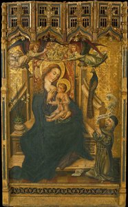 Virgin Suckling the Child with Donor by Master of the Palanquinos